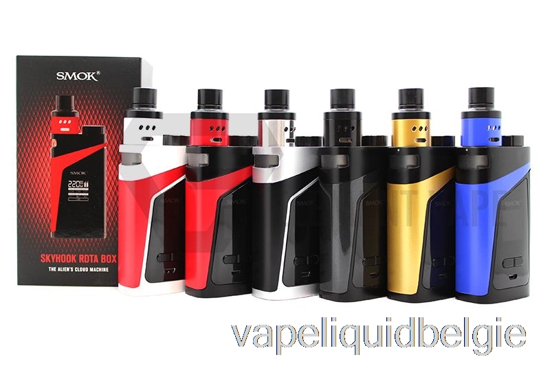 Vape Vloeibare Smok Skyhook Rdta Box 220w Kit Witte Behuizing / Rood